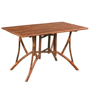 Shop vidaXL Spisebord bambus 115x70x75 cm brun rektangulær Køb vidaXL Spisebord bambus 115x70x75 cm brun rektangulær