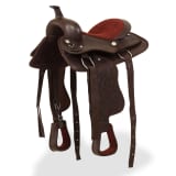 vidaXL Selle, bridon et col de poitrine Cuir véritable 13 po Marron