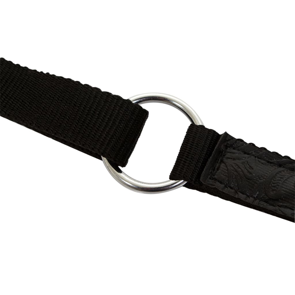 Westernové sedlo pro koně, set, pravá kůže 15" černé - obrázek 14