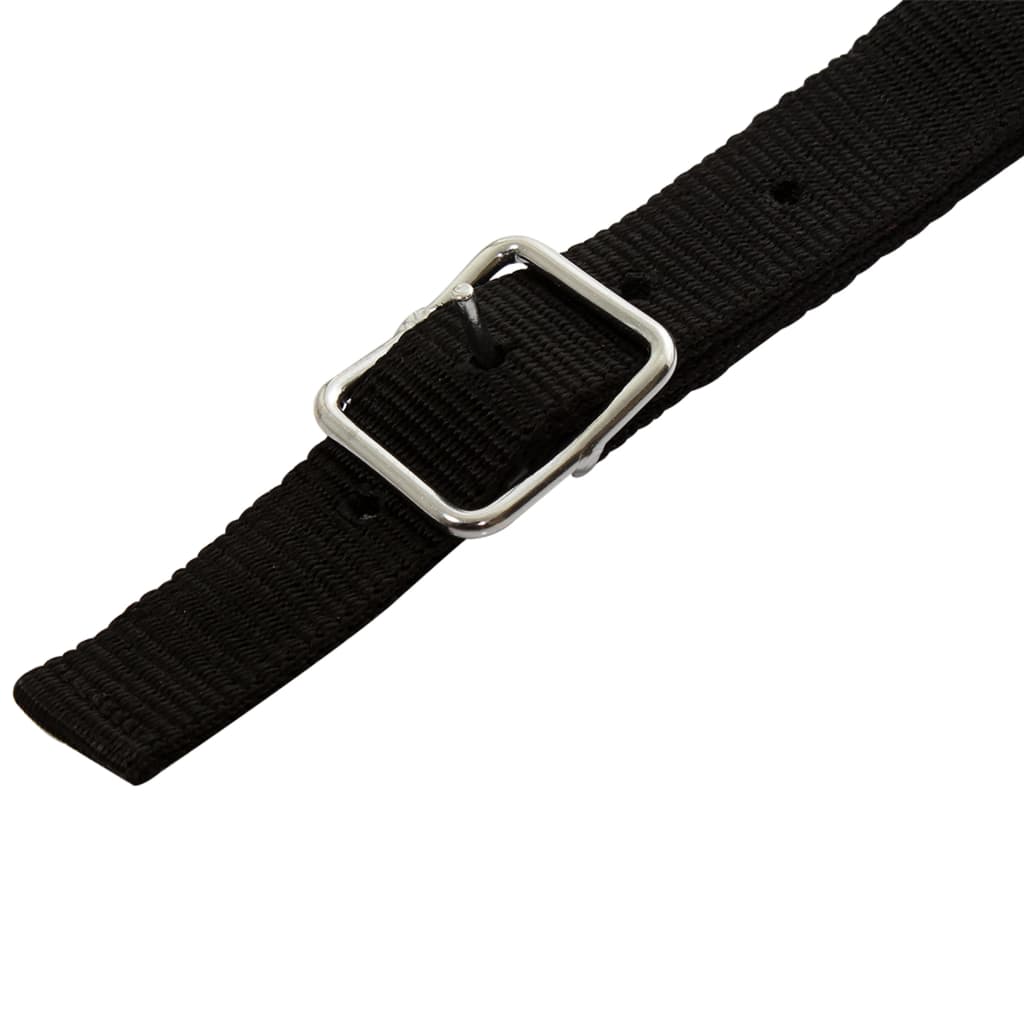 Westernové sedlo pro koně, set, pravá kůže 15" černé - obrázek 15