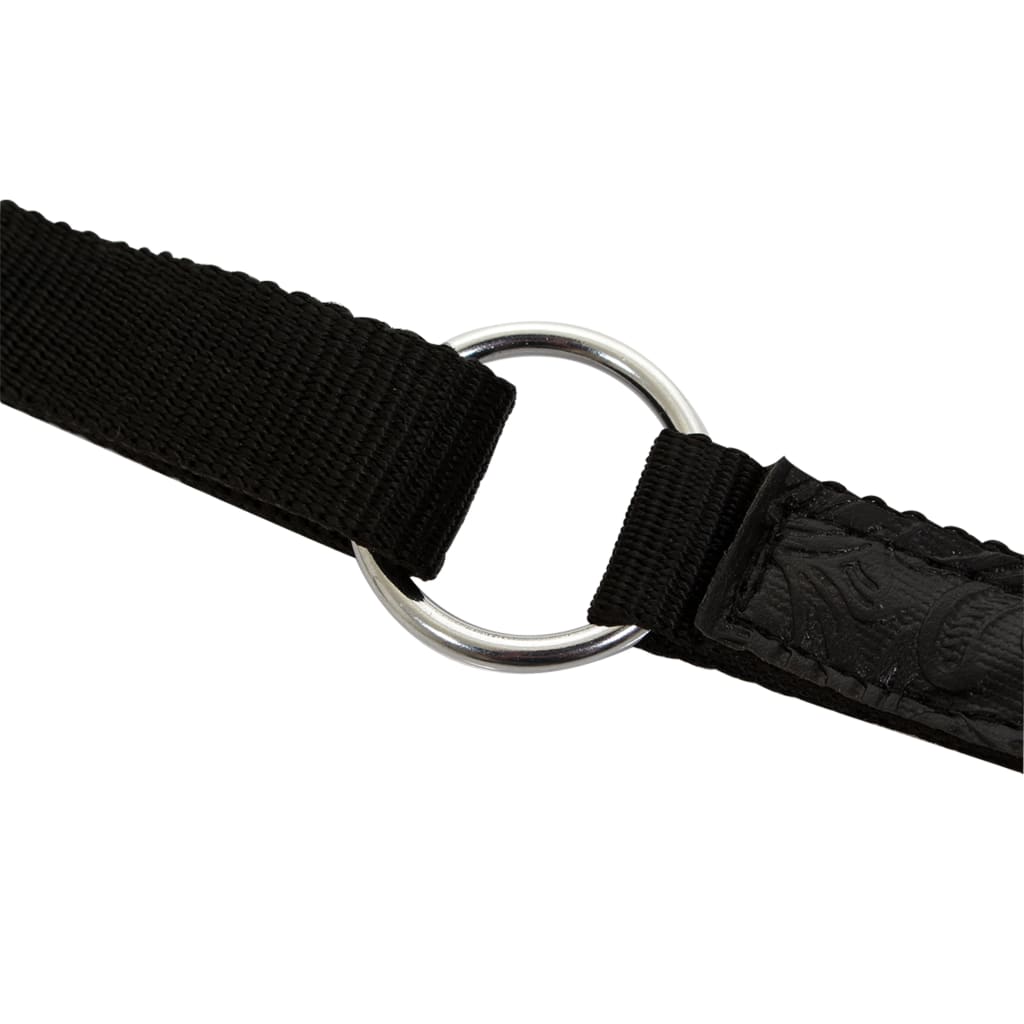 Westernové sedlo pro koně, set, pravá kůže 16" černé - obrázek 14