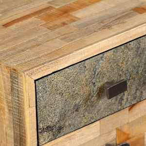 Psací stůl masivní recyklovaný teak 110 x 50 x 76 cm - obrázek 8