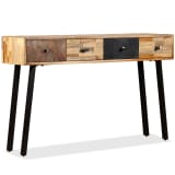 vidaXL Console Table Solid Reclaimed Teak 120x30x76 cm