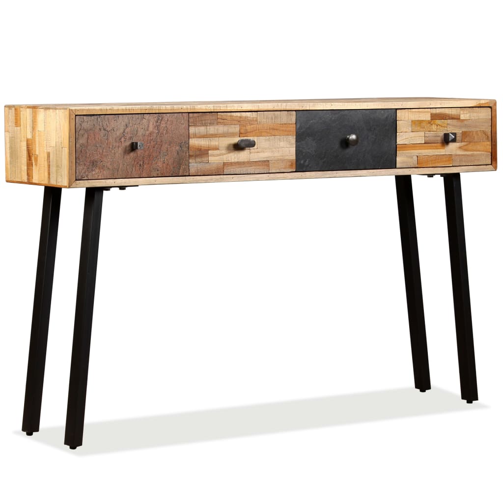 Konzolový stolek, masivní recyklovaný teak 120x30x76 cm - obrázek 14