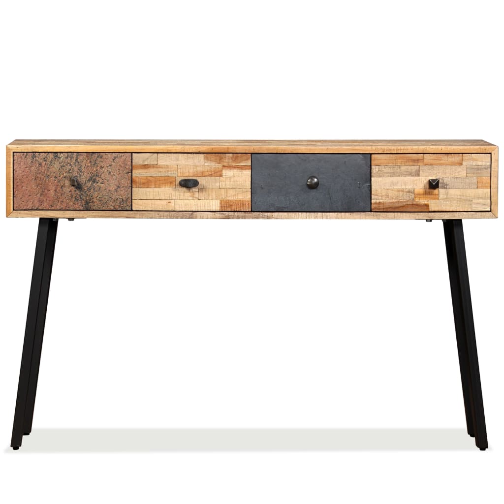 Thumbnail - vidaXL Konsolentisch Recyceltes Teak Massiv 120 x 30 x 76 cm