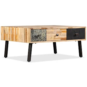 Konferenční stolek masivní recyklovaný teak 90 x 65 x 40 cm