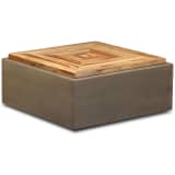 vidaXL Konferenční stolek z recyklovaného teaku a betonu 70x70x30 cm