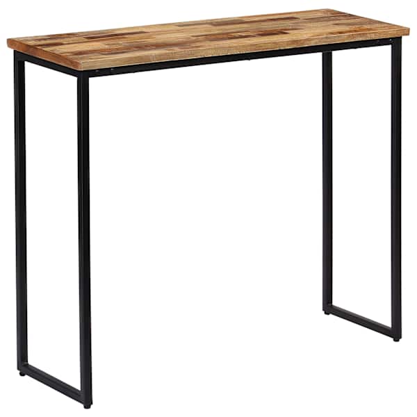 vidaXL konsoollaud taastatud tiikpuust, 90 x 30 x 76 cm