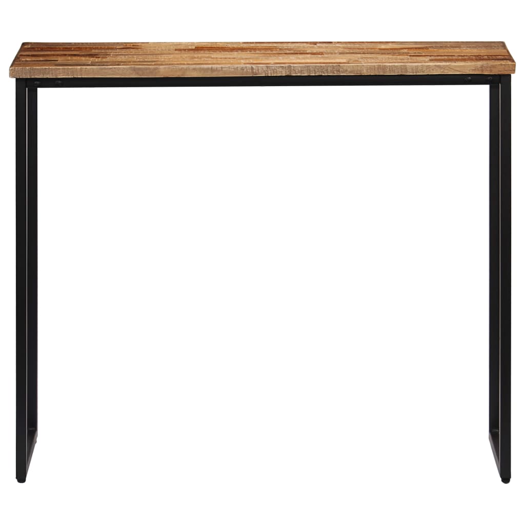 vidaXL Wandtafel 90x30x76 cm massief gerecycled teakhout afbeelding