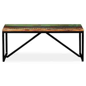 Lavice masivní recyklované dřevo 110 x 35 x 45 cm - obrázek 2