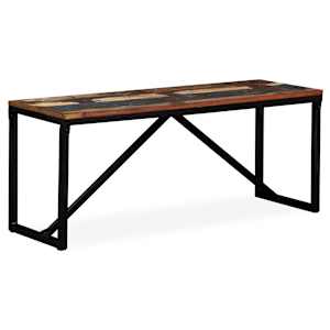 Lavice masivní recyklované dřevo 110 x 35 x 45 cm - obrázek 12