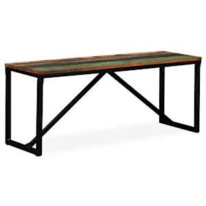 Lavice masivní recyklované dřevo 110 x 35 x 45 cm - obrázek 8