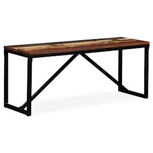 Lavice masivní recyklované dřevo 110 x 35 x 45 cm - obrázek 10