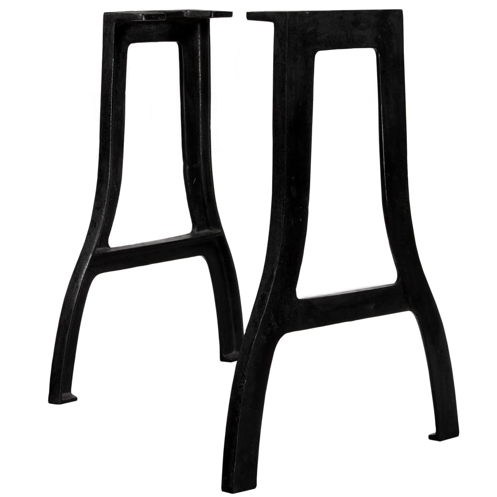 Image of vidaXL Dining Table Legs 2 pcs A-Frame Cast Iron