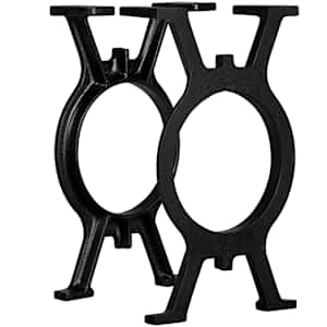 vidaXL pingijalad, 2 tk, O-raam, malm