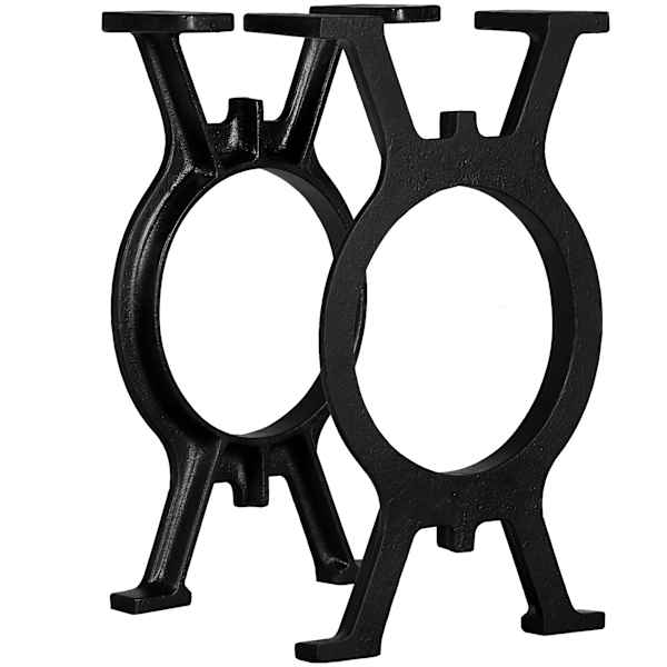 vidaXL pingijalad, 2 tk, O-raam, malm