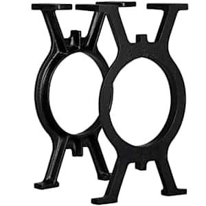 Noge za klop 2 kosa O okvir lito železo