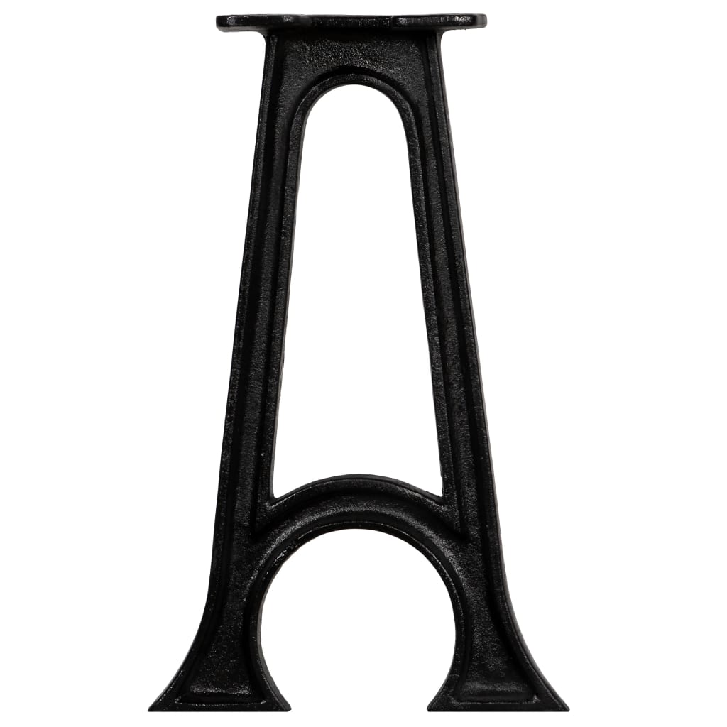 vidaXL Noge za klupu 2 kom u obliku slova A s lukom lijevano željezo