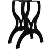vidaXL Patas de mesa de comedor 2 uds estructura X hierro fundido