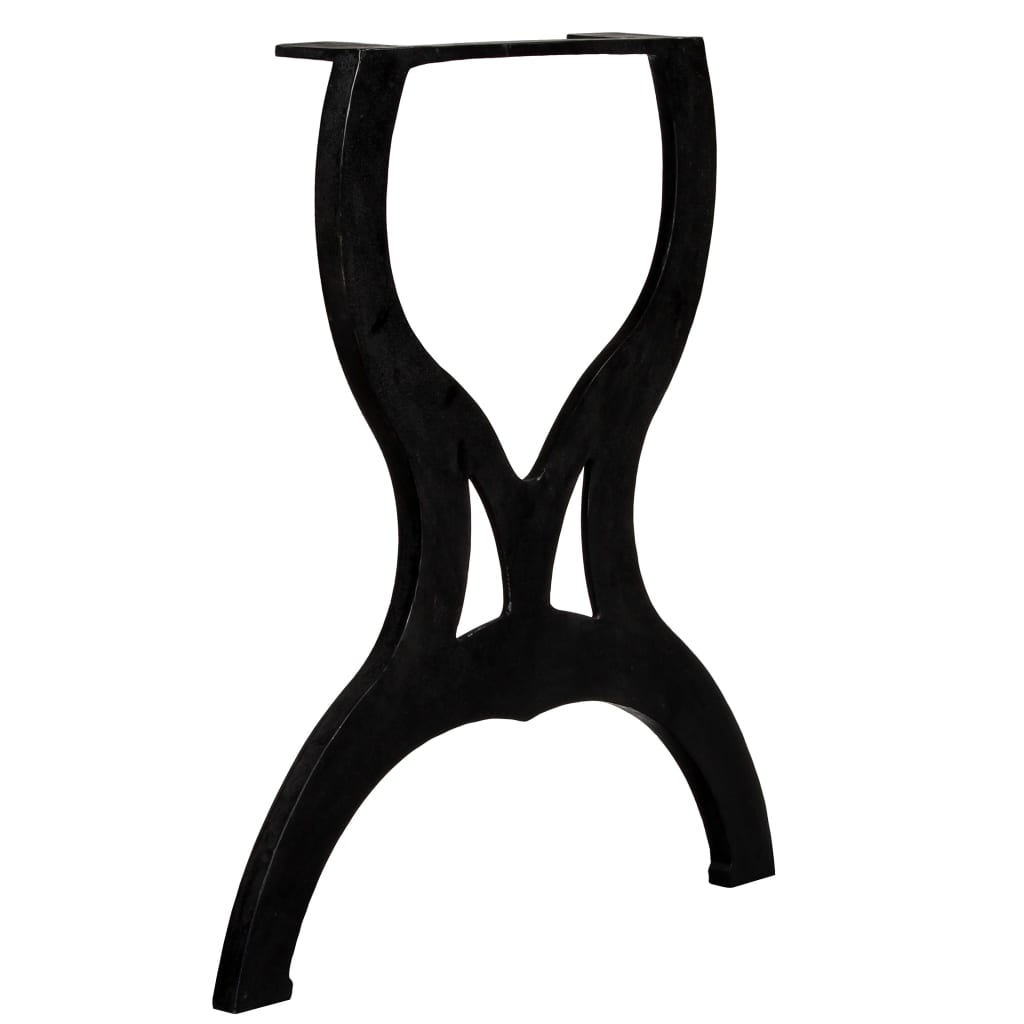2 db öntöttvas étkezőasztal láb X-alakú vázzal 