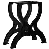 vidaXL Patas mesa de centro en hierro fundido 2 unidades forma X