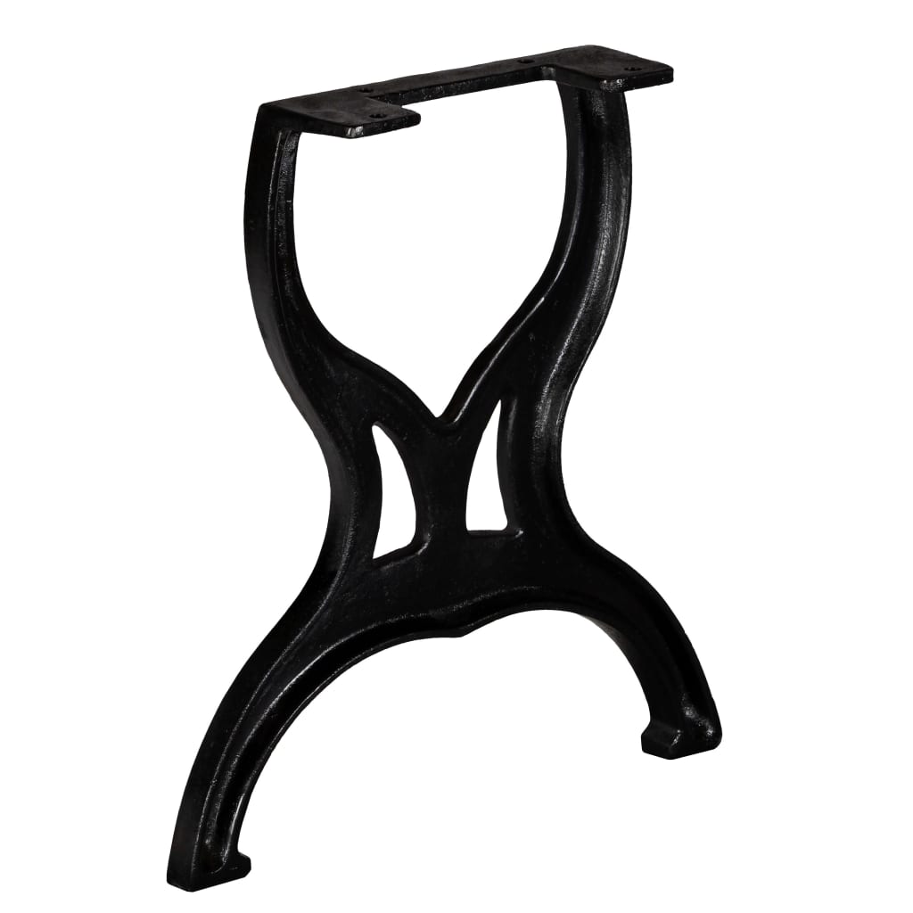 vidaXL Bankpoten 2 st X-frame gietijzer