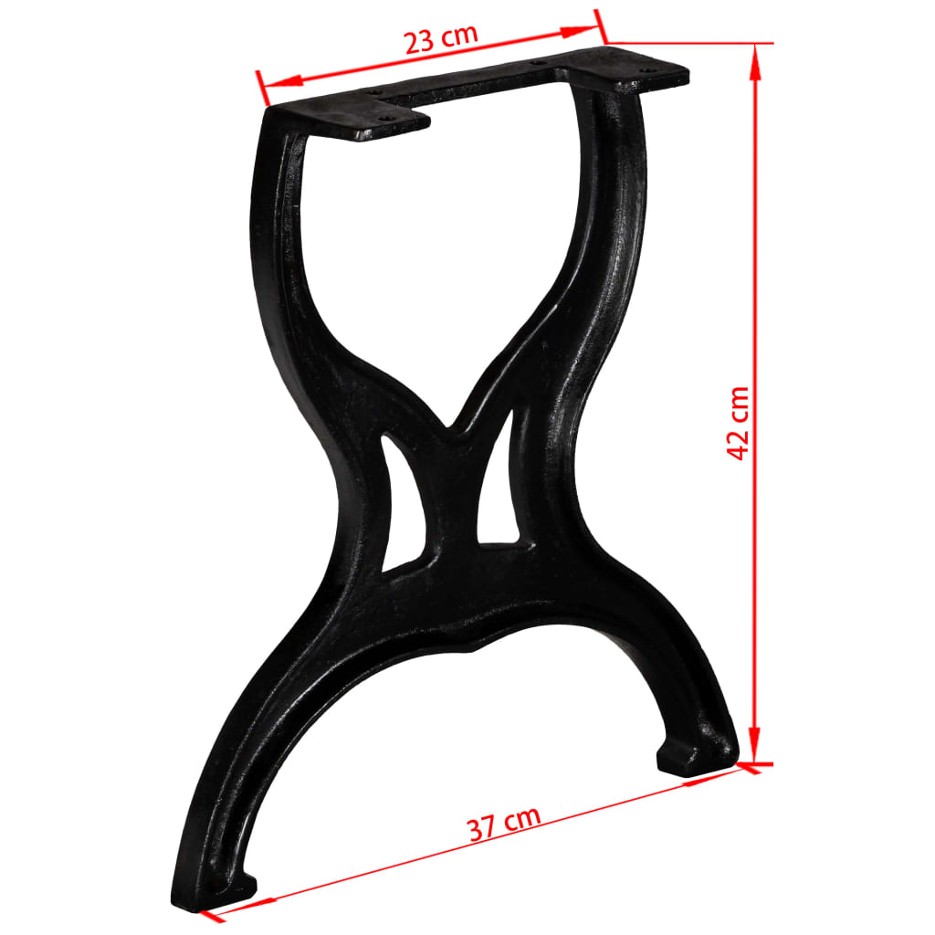 Table Legs Metal Base Desk Legs for Workbench Dining Table Cast Iron vidaXL - Picture 38 of 47