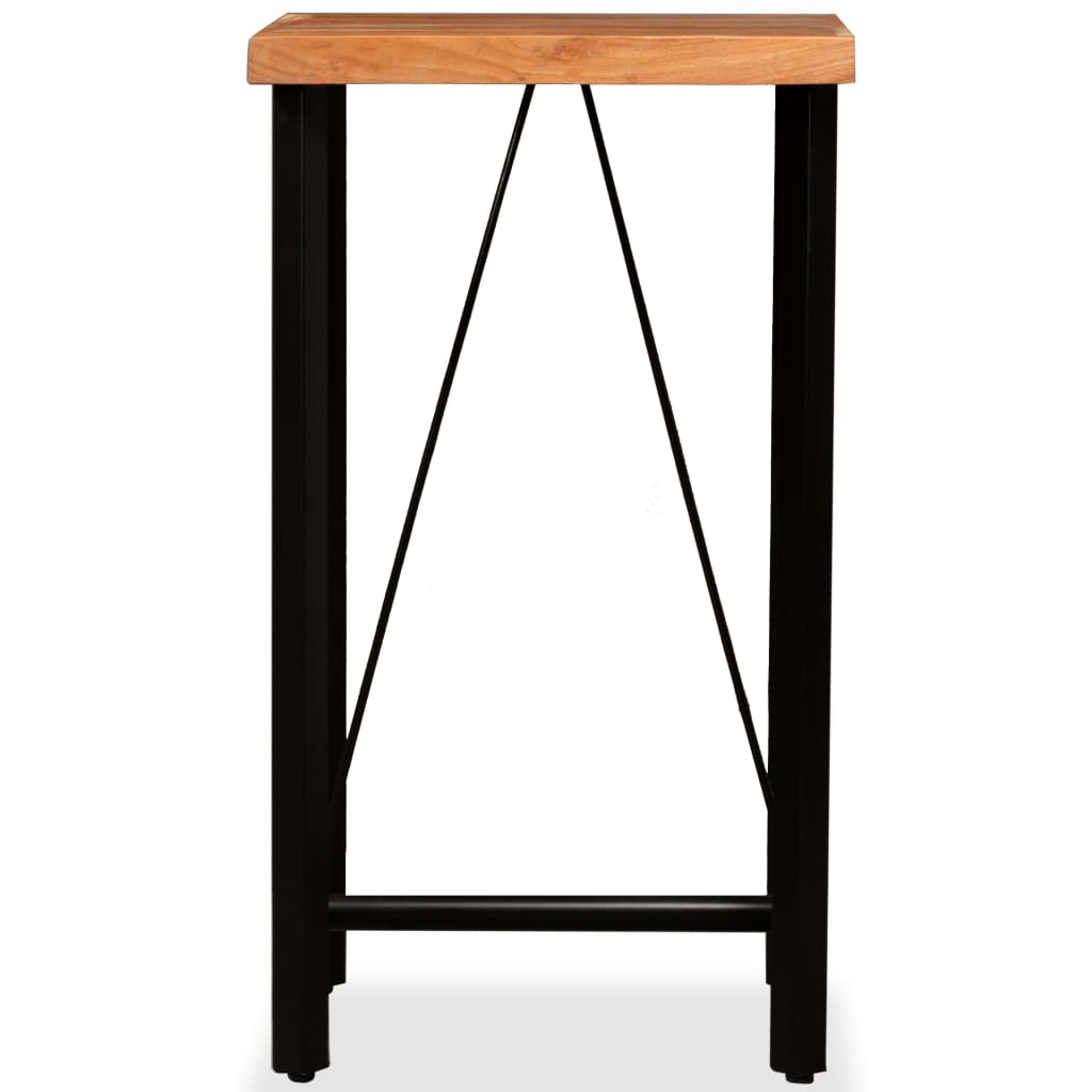 vidaXL Bar Table Solid Acacia Wood 23.6"x23.6"x42.1"