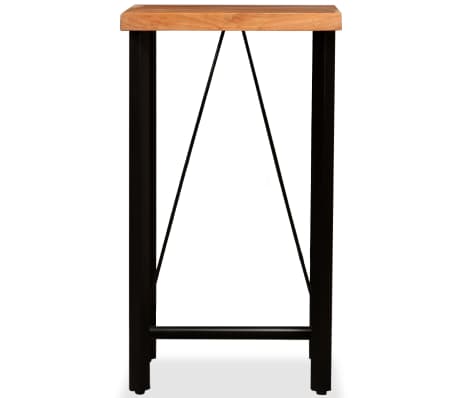 vidaXL Bar Table Solid Acacia Wood 23.6"x23.6"x42.1"