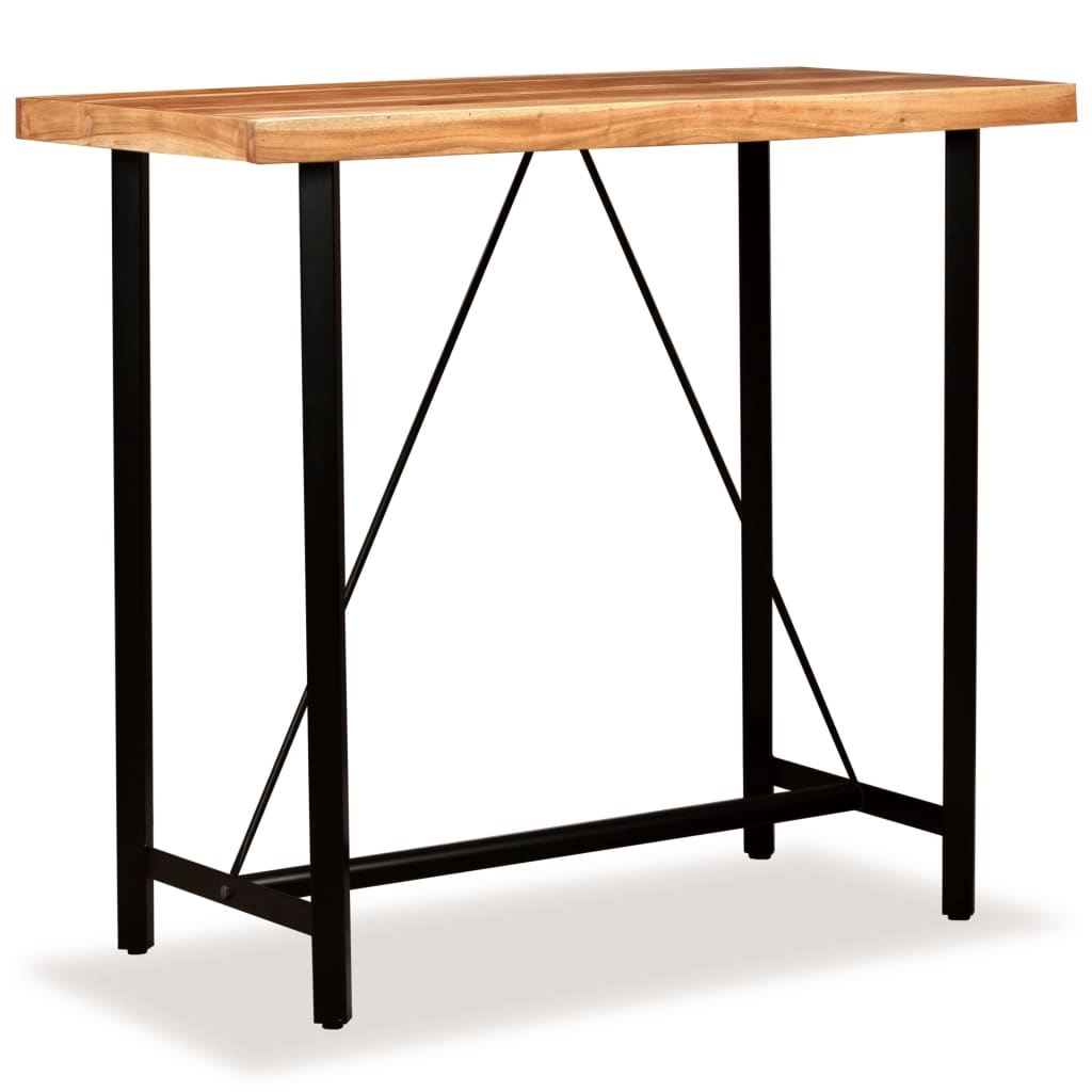 Image of vidaXL Bar Table Solid Acacia Wood 120x60x107 cm