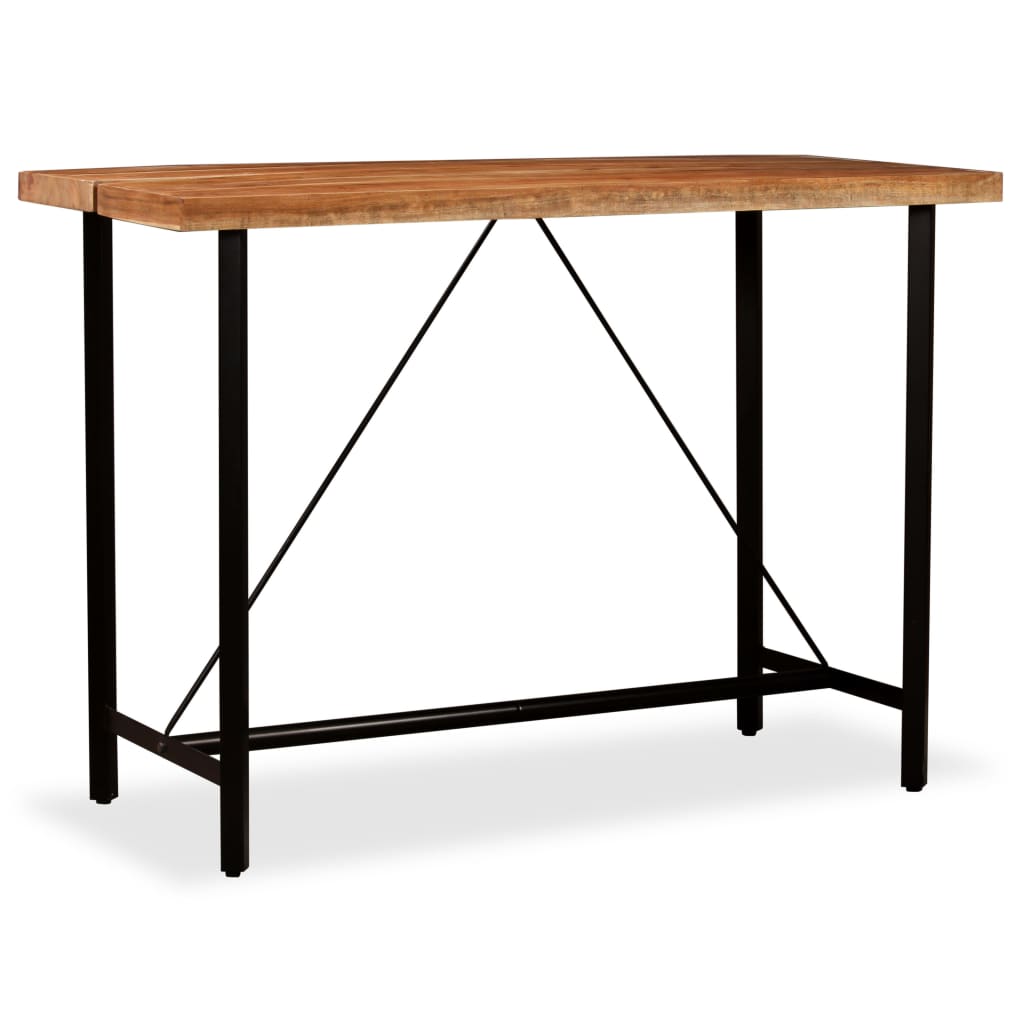 Barový stůl masivní akáciové dřevo 150 x 70 x 107 cm
