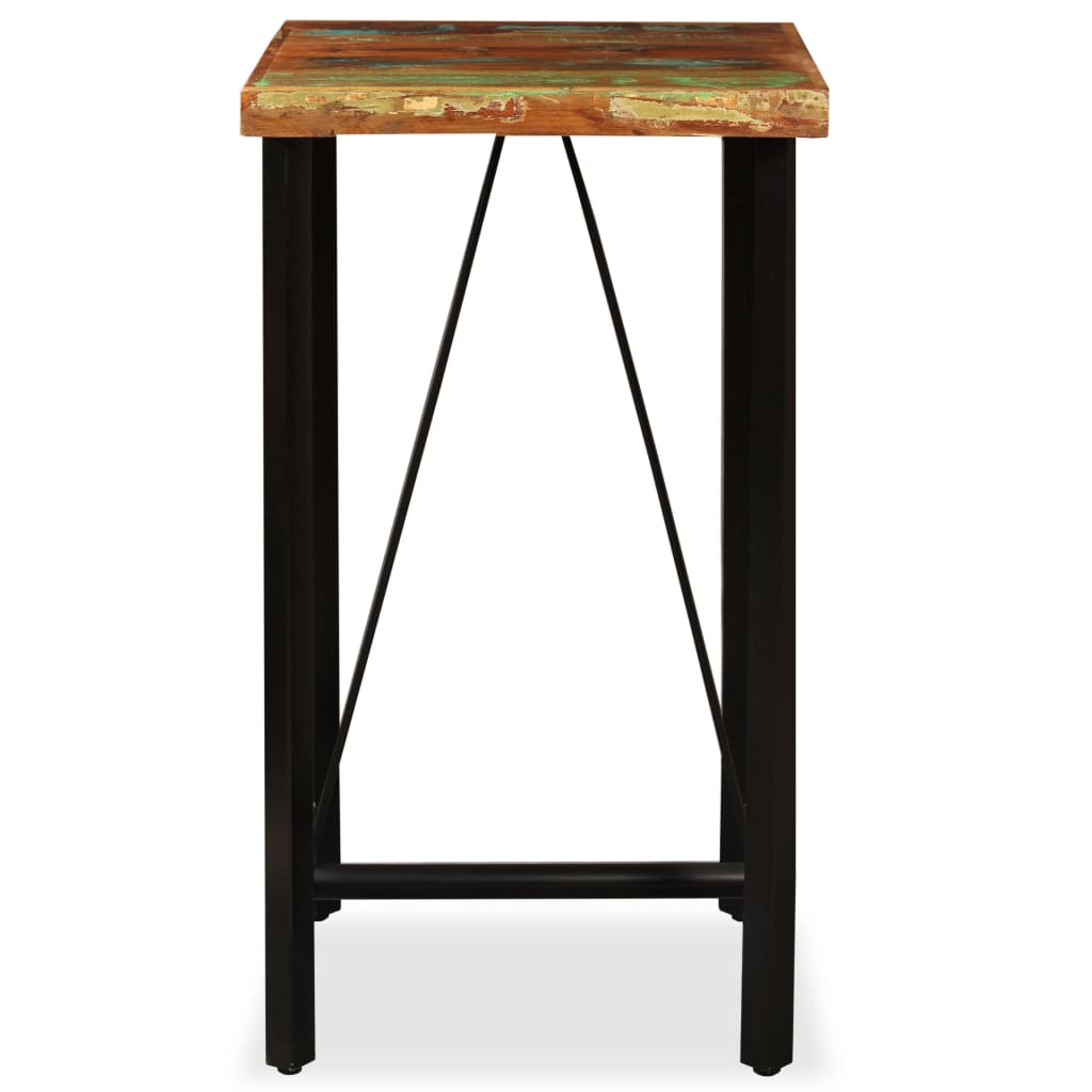 Barski stol od masivnog obnovljenog drva 60x60x107 cm