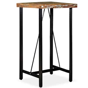 Barový stůl masivní recyklované dřevo 60 x 60 x 107 cm - obrázek 7