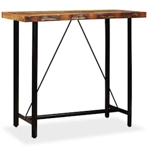 Barový stůl masivní recyklované dřevo 120 x 60 x 107 cm - obrázek 11