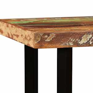 Barový stůl masivní recyklované dřevo 120 x 60 x 107 cm - obrázek 5