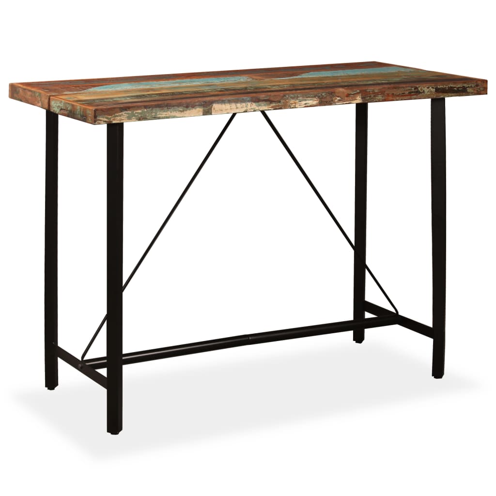 Image of vidaXL Bar Table Solid Reclaimed Wood 150x70x107 cm