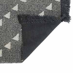 Poufy Geometrický Šedá a bílá 40 x 40 x 40 cm textil - obrázek 9