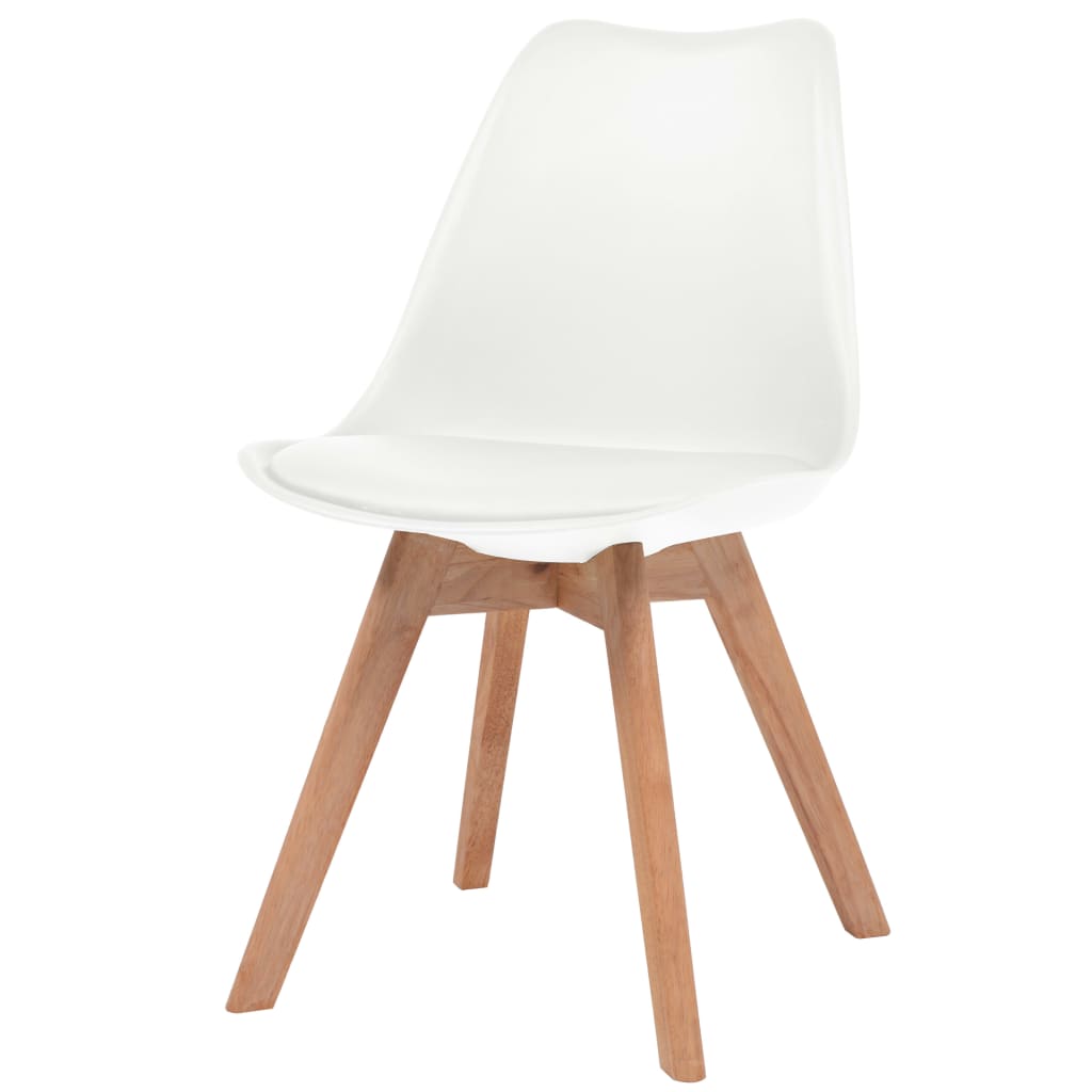 

vidaXL Eetkamerstoelen 6 st kunstleer wit