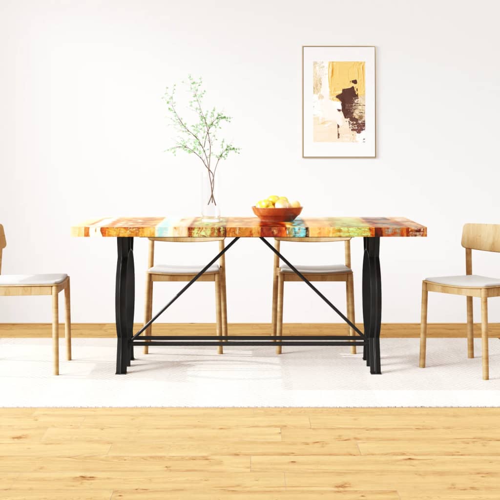 Unico Design Tavolo da Pranzo in Legno Massello Anticato 180 cm