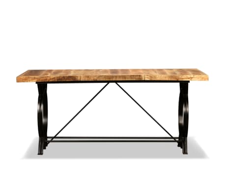 vidaXL Esstisch Raues Massives Mangoholz 180 cm