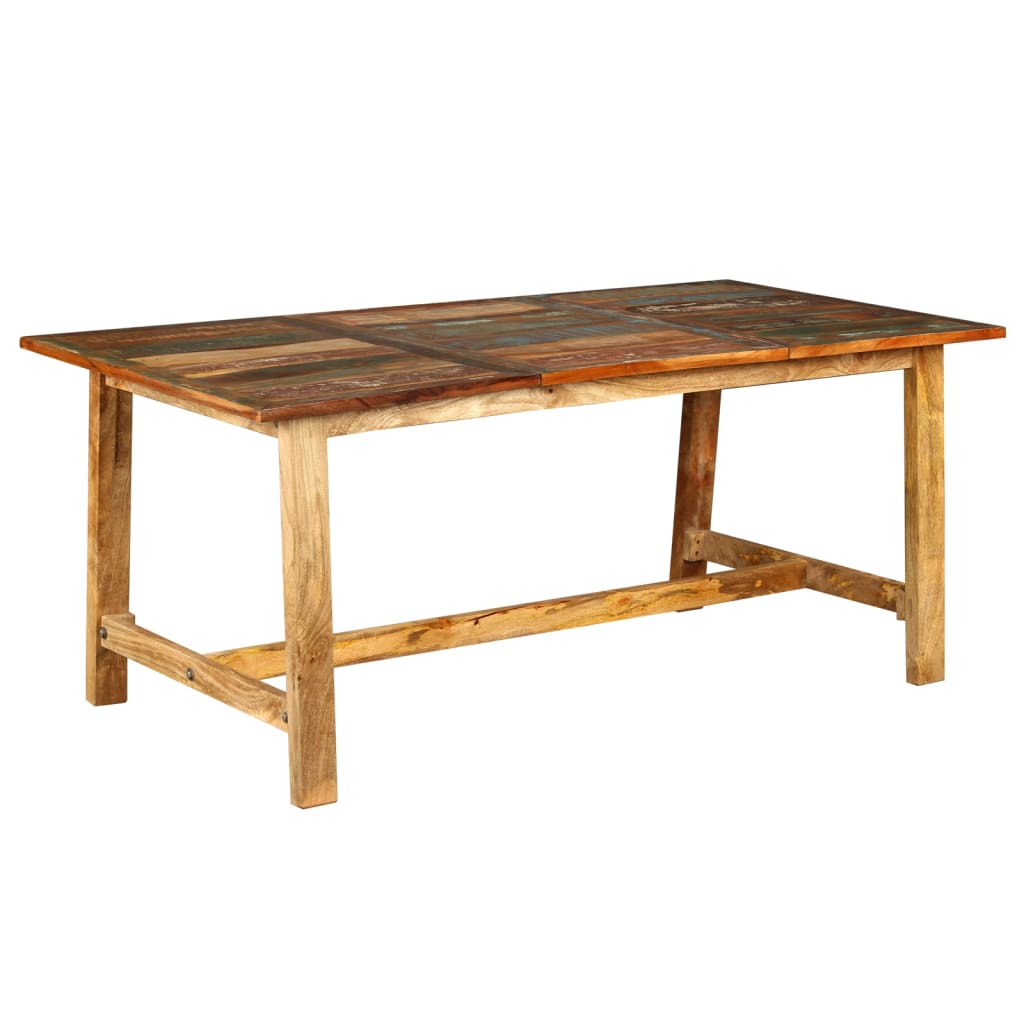 

vidaXL Eettafel 180 cm massief gerecycled hout