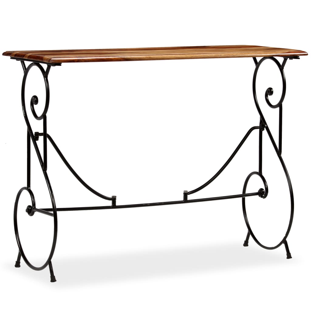 

vidaXL Wandtafel 100x40x75 cm massief sheeshamhout