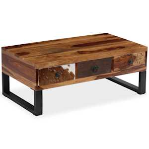 vidaXL Coffee Table Honey brown Solid Acacia wood Large