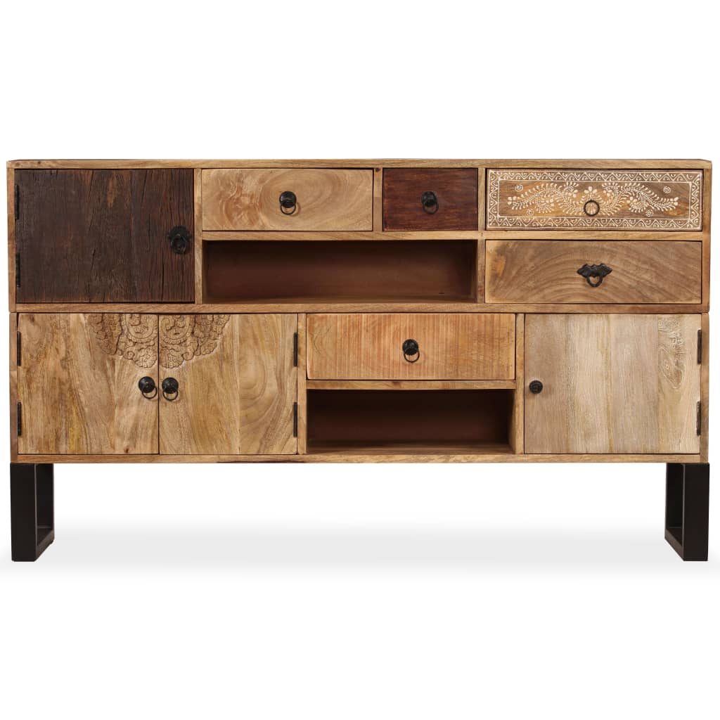 vidaXL Buffet Bois de manguier solide 140x30x80 cm