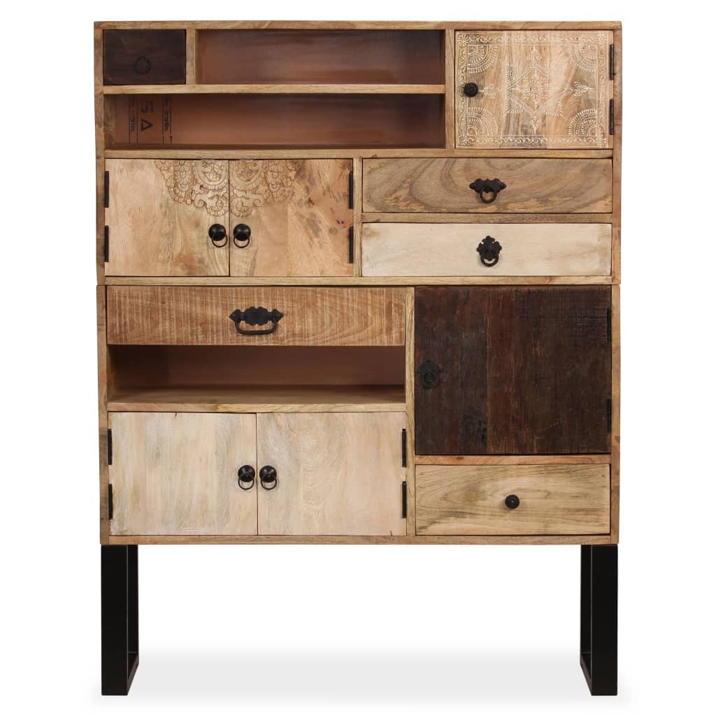 

vidaXL Dressoir 100x30x130 cm massief mangohout