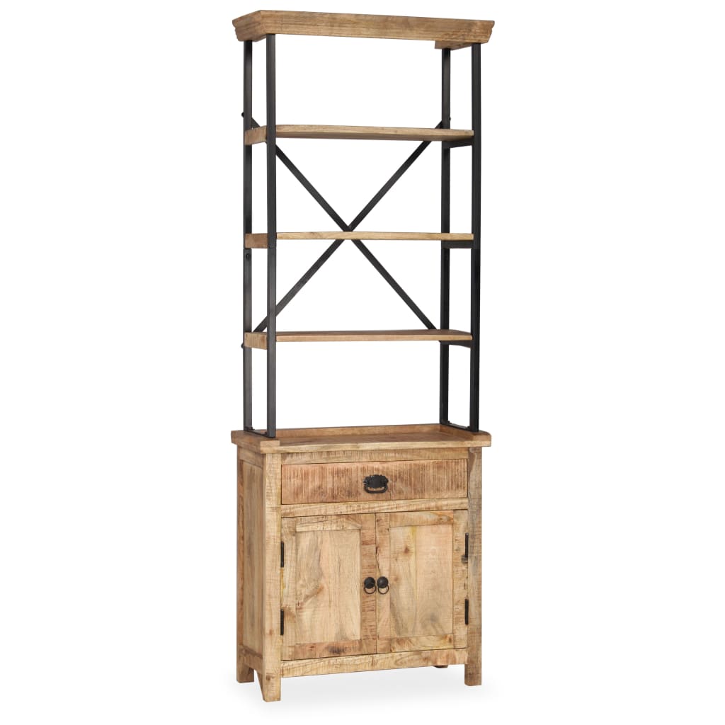 Dressoir met schappen 65x30x180 cm massief mangohout image 13