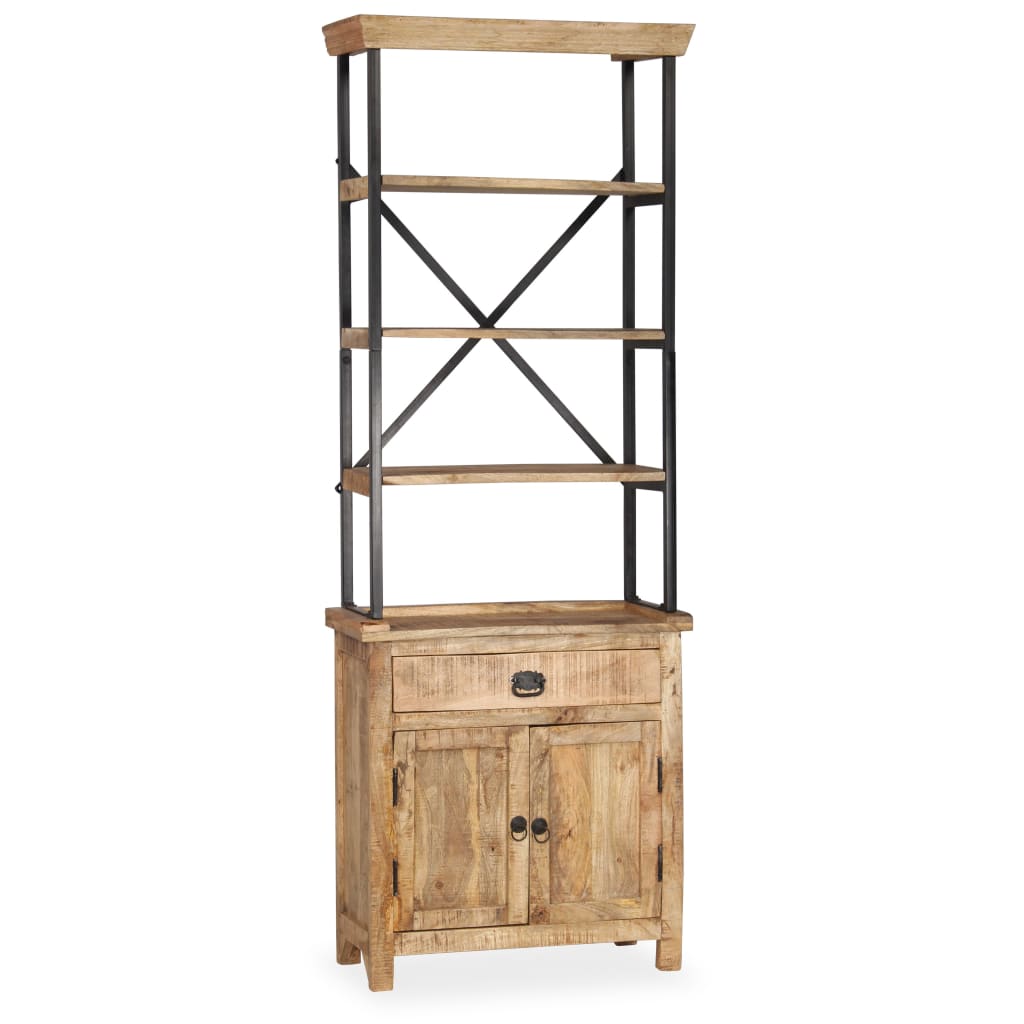 Dressoir met schappen 65x30x180 cm massief mangohout image 14