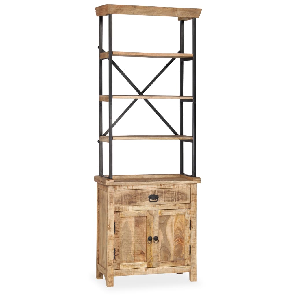 Dressoir met schappen 65x30x180 cm massief mangohout image 15