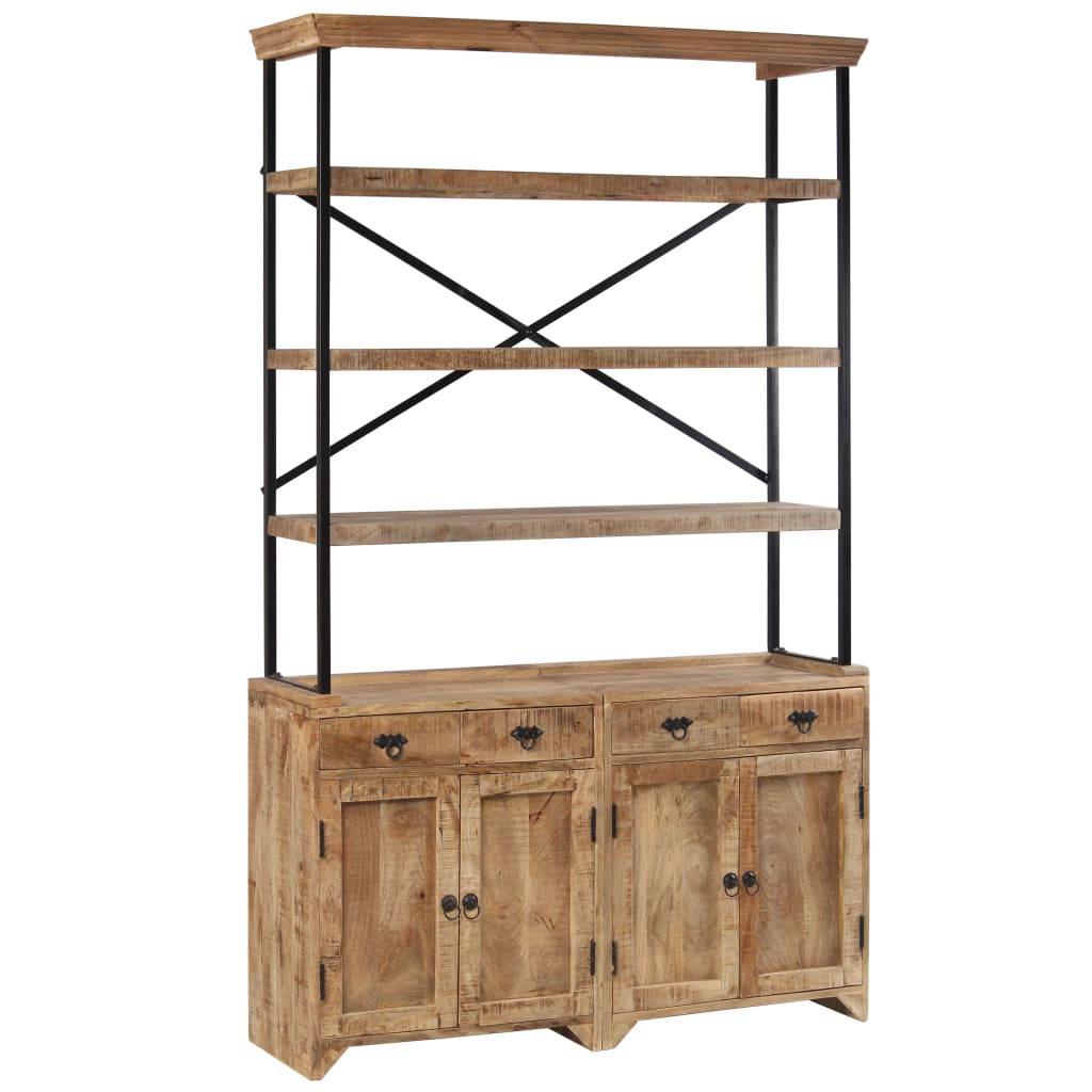 Image of vidaXL Sideboard with Shelves Solid Mango Wood 120x35x200 cm