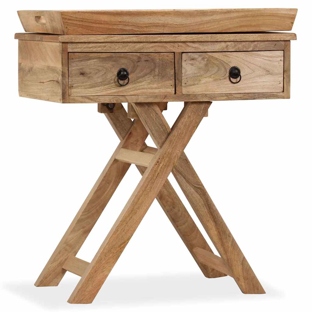 Bijzettafel 65x40x76 cm massief mangohout image 14